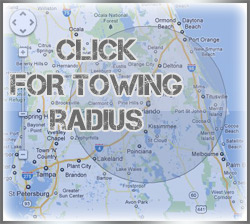 orlando towing radius